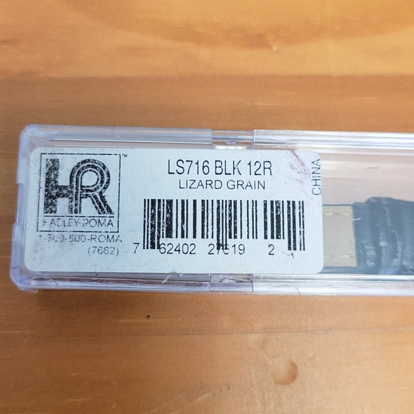 Hadley Roma Black Leather Watch Replacement Band - Picture 3 of 5